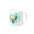 hirokaのAquamarine Mar. Mug :right side of the handle