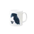 うさぎやのBLACK FOX Mug :right side of the handle