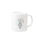 みじん粉のおばけとわたし Mug :right side of the handle