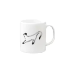 habotanのねこマグカップ Mug :right side of the handle