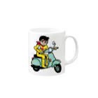 ROCK BEARのバイクでGo! Mug :right side of the handle