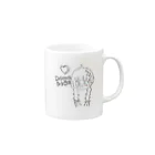 のりこの新学期不安の人 Mug :right side of the handle