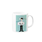 ぴーやまの少年低気圧 Mug :right side of the handle