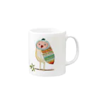 { studio popolino }の{ chouette } Mug :right side of the handle