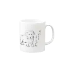 freeLand Vintage&Hamburger Cafeの犬とボクとフリーランド Mug :right side of the handle