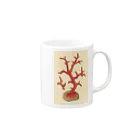 J. Jeffery Print Galleryの赤サンゴ Mug :right side of the handle