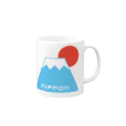 イロモノヤの富士山 Mug :right side of the handle