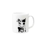 unoのゴスパンねこちゃん Mug :right side of the handle