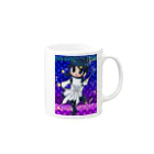 さくらんぼ絵巻の店の希望の星、天降る。 Mug :right side of the handle