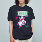 金星灯百貨店のなんと三角　衛星通信 オーガニックコットンTシャツ