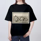 J. Jeffery Print Galleryの天使のイルカ車レース オーバーサイズTシャツ