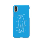 burnworks designのペンギン（青） スマホケース