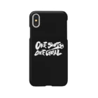 burnworks designのOne Shot One Goal（黒） Smartphone Case