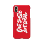 burnworks designのOne Shot One Goal（横/赤） Smartphone Case