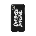 burnworks designのOne Shot One Goal（横/黒） スマホケース