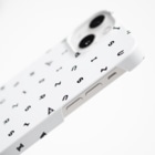 ☆ららくらら☆のHalfmoon Betta⑤Black(Mauve) Smartphone Case :side
