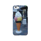 M.MORIのLos Angeles Santa Monica Cream スマホケース