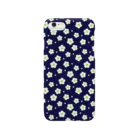 ブロンマのflower05_deep blue Smartphone Case