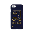 freeLand Vintage&Hamburger CafeのエンブレムiPhoneケース Smartphone Case