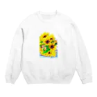 リラのミニヒマワリ Crew Neck Sweatshirt