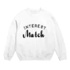 INTERESTMatchのINTEREST Match  Crew Neck Sweatshirt