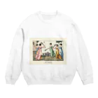 J. Jeffery Print Galleryのバトミントンで遊ぶレディ達 Crew Neck Sweatshirt