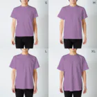 かめパグ屋の歌舞伎パグ「助六」の揚巻 Regular Fit T-Shirt :model wear (male)