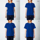 nicovoのバタパラダイス スタンダードTシャツのサイズ別着用イメージ(女性)