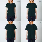 DinogaSuki -恐竜のこども服-の数字の恐竜たち Regular Fit T-Shirt :model wear (woman)