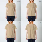 tdmcのドクロくん Regular Fit T-Shirt :model wear (woman)