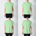 NOT FOR SALESのGlowth Curve#1 Regular Fit T-Shirt :model wear (male)