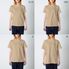 ですちゃ‼︎のたこちゃん Regular Fit T-Shirt :model wear (woman)