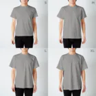 ビーフオアチキンアンドスープのスープをのもう ミックスグレー Regular Fit T-Shirt :model wear (male)