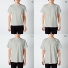 ゆるかわおよよランドのさかなつり Regular Fit T-Shirt :model wear (male)