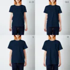 くねくね道のI ♡ BUDDHA Regular Fit T-Shirt :model wear (woman)