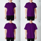 GGenerousのドラゴン＆スカル　黄色 Regular Fit T-Shirt :model wear (male)