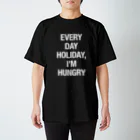 ぽんたのEVERY DAY HOLIDAY, I'M HUNGRY Regular Fit T-Shirt