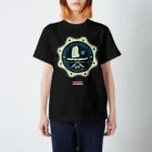 株式会社レキオネシアの琉球伝統帆掛鱶舟帆漕馬鹿：紋章5 Regular Fit T-Shirt