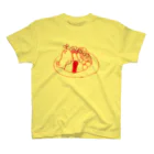 メバエマツモトのmebaelunch(red) スタンダードTシャツ