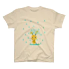 manaの雨の日うさぎ スタンダードTシャツ