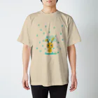 manaの雨の日うさぎ スタンダードTシャツ