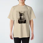 NobigaoのNobigao 猫マグショット スタンダードTシャツ