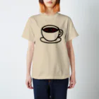 べれ {suzuri} ふぁなのそこには何かいるモン！？ in コーヒー Regular Fit T-Shirt