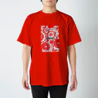 Kissy SmileyのKissy@Smiley/Kukkasuunnittelijat Red スタンダードTシャツ