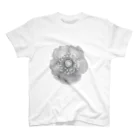 sakuiroのビーズのお花（モノトーン） スタンダードTシャツ