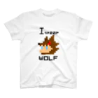 ハチビットのI wear WOLF スタンダードTシャツ