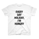 ぽんたのEVERY DAY HOLIDAY, I'M HUNGRY Regular Fit T-Shirt