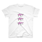 ふぁいのピンクわに3連 Regular Fit T-Shirt