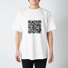 qrmanのQRコードで朝まで飲む宣言をするTシャツ スタンダードTシャツ