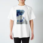 yokoのblue fflower Regular Fit T-Shirt